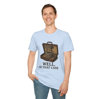 Vintage Well Suitcase T-Shirt, Casual Graphic Tee, Gift for Travelers, Adventure Shirt, Travel Lover Apparel
