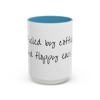 Dog Lover's Accent Coffee Mug - 'Fueled by Coffee and Floppy Ears'