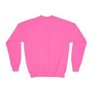 Adorable Elephant Princess Youth Crewneck Sweatshirt, Perfect for Kids, Birthdays, Toddler Gifts, Fun Cake Smash Outfits