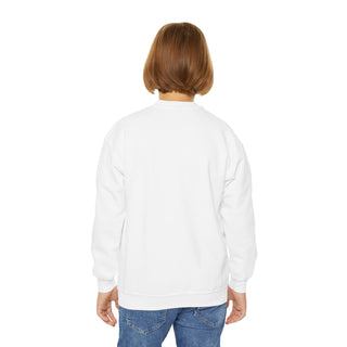 Adorable Elephant Princess Youth Crewneck Sweatshirt, Perfect for Kids, Birthdays, Toddler Gifts, Fun Cake Smash Outfits