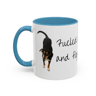 Dog Lover's Accent Coffee Mug - 'Fueled by Coffee and Floppy Ears'