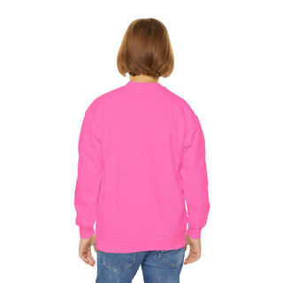 Adorable Elephant Princess Youth Crewneck Sweatshirt, Perfect for Kids, Birthdays, Toddler Gifts, Fun Cake Smash Outfits