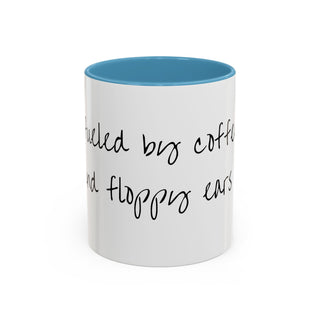 Dog Lover's Accent Coffee Mug - 'Fueled by Coffee and Floppy Ears'
